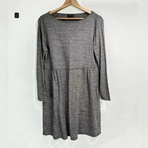 J Jill Wearever Collection Dress Gray Long Sleeve Knee Length  Size S
